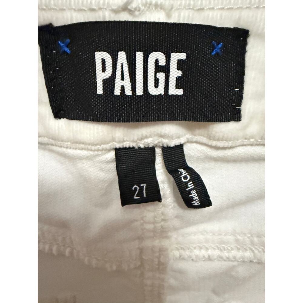 Paige-off white soft Corduroy flare pants- Size 27 - Picture 2 of 4